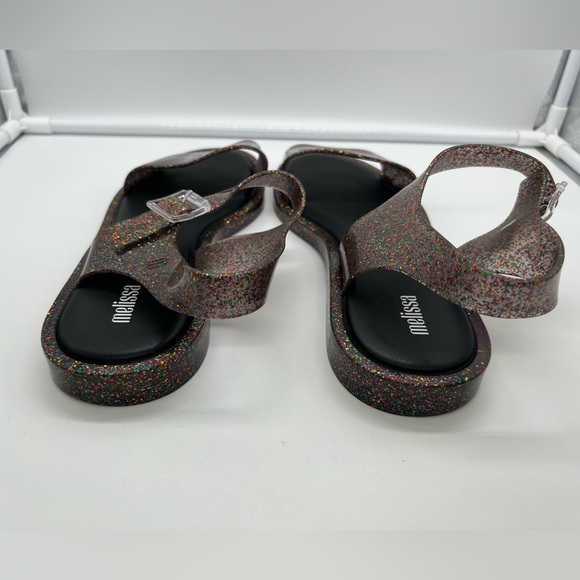 MELISSA Mar Sparkly Glitter Jelly Multicolor Open Toe Sandals sz 10 26.5Jpn - Picture 6 of 8